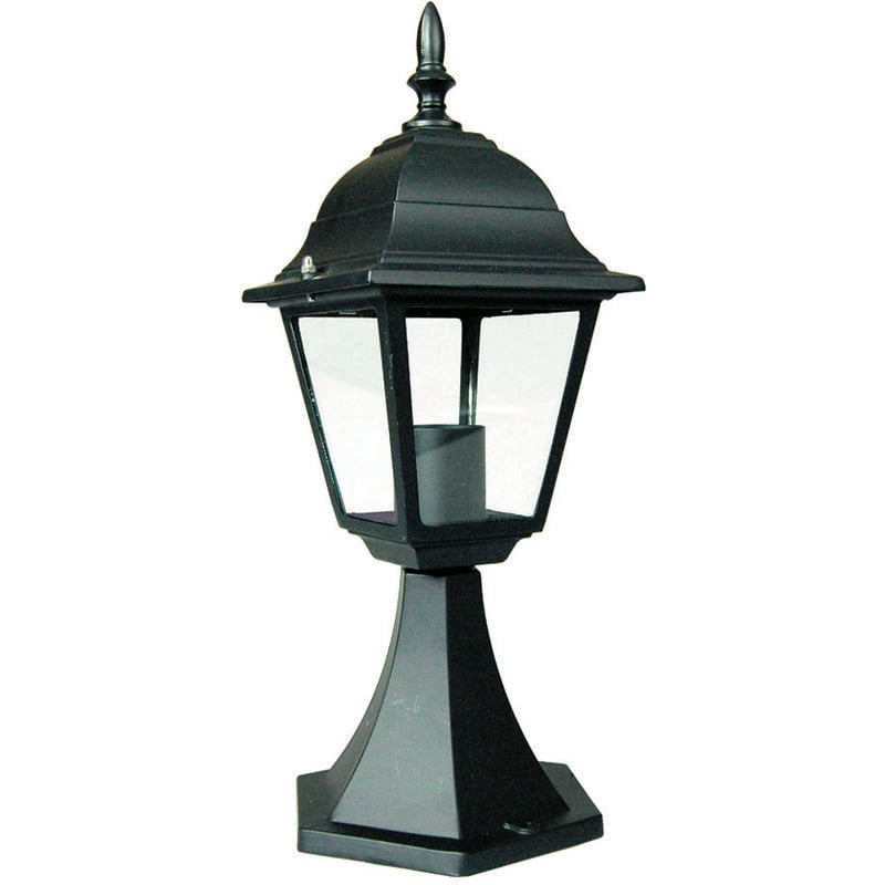 foto del prodotto syntesy lanterna con supporto da appoggio modello new york 60w ip44 mm.150x150x412h. colore nero