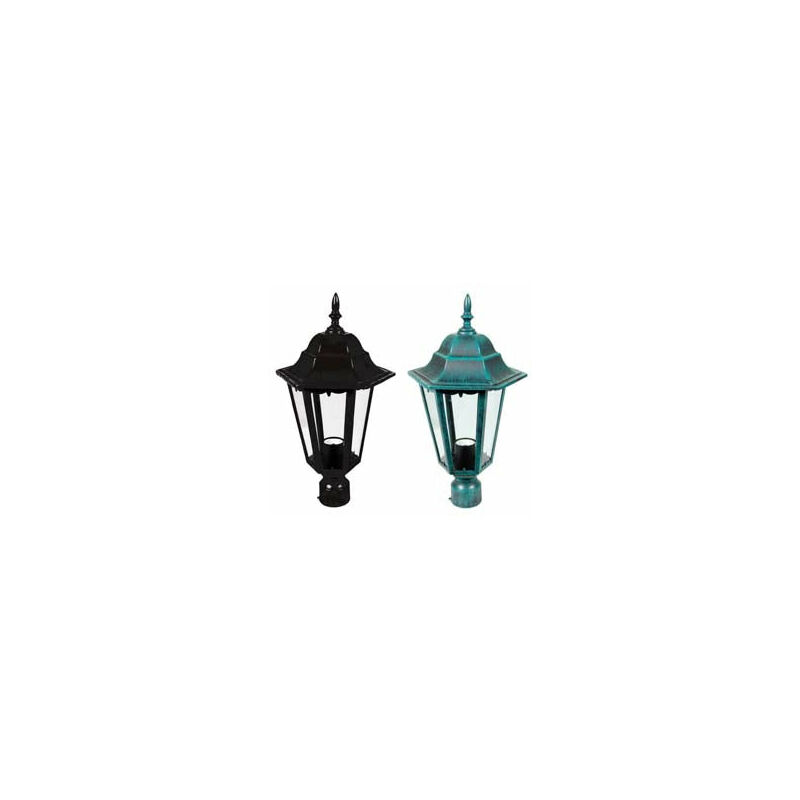 foto del prodotto syntesy lanterna per palo mm.60 modello berlino 60w ip44 mm.192x192x356h. nero