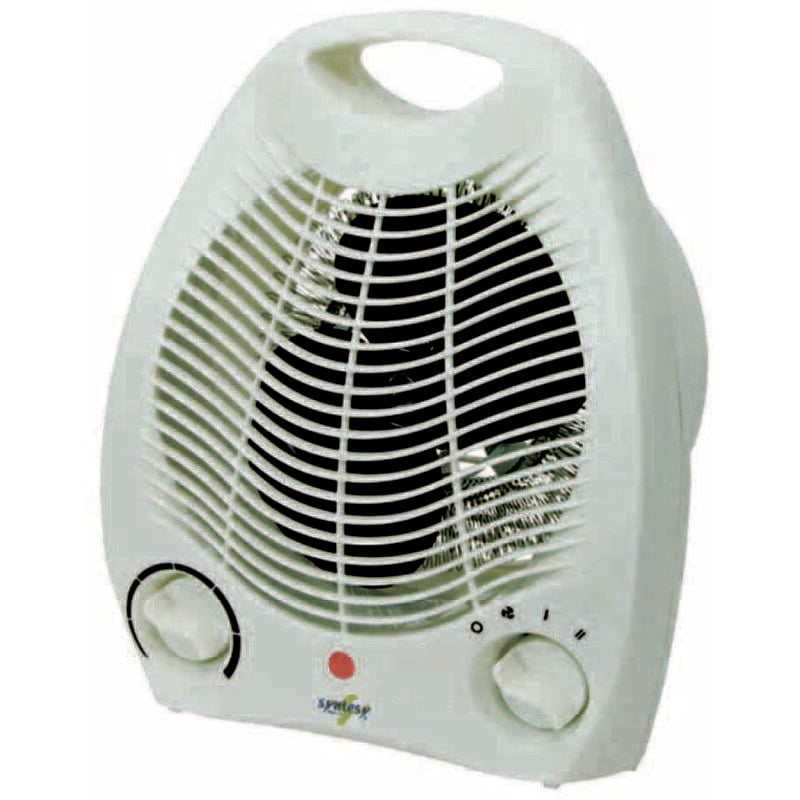 foto del prodotto syntesy termoventilatore con termostato 2000w misure di ingombro cm.27x13x23h.
