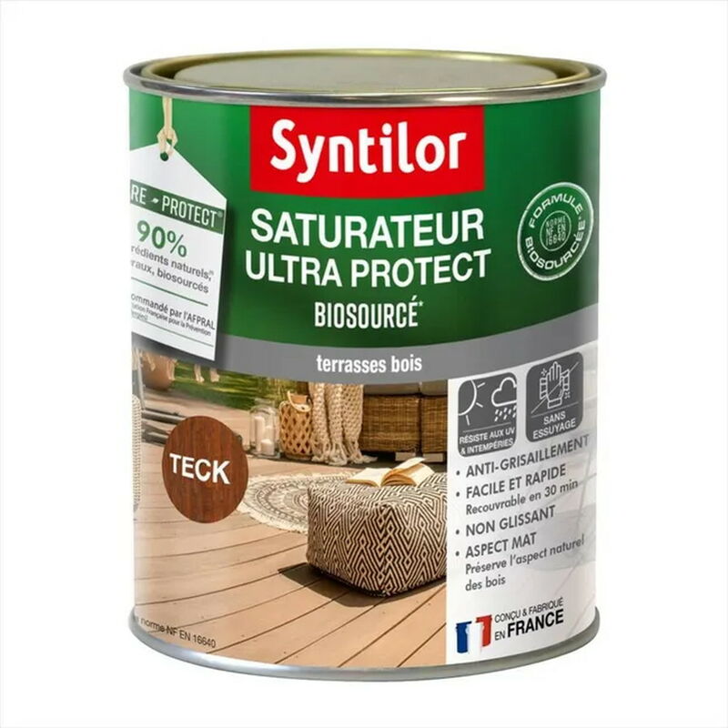 foto del prodotto syntilor biosourced nature protect saturatore per legno, teak, opaco 0,75 l