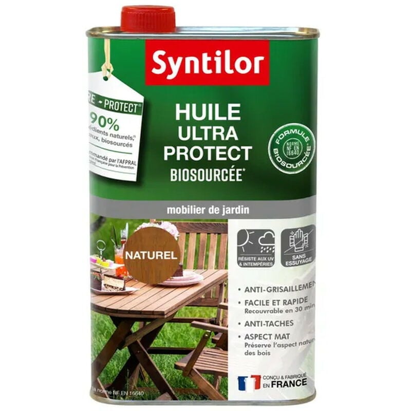 foto del prodotto syntilor olio per mobili da giardino nature protect naturale opaco 1 l