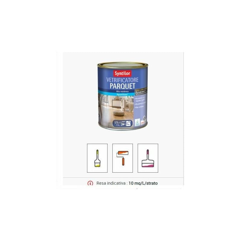 foto del prodotto syntilor vetrificatore aqua 2,5 lt lucido