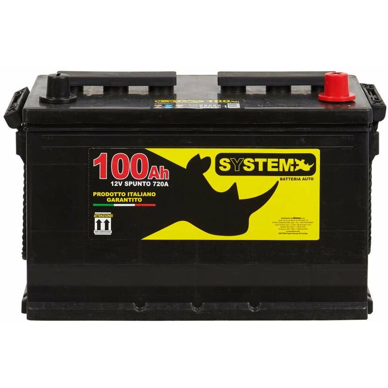 foto del prodotto system batteria auto 100 ah 720 a