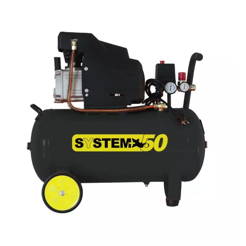 foto del prodotto system compressore aria lubrificato 50l 2,5hp cod. sy013