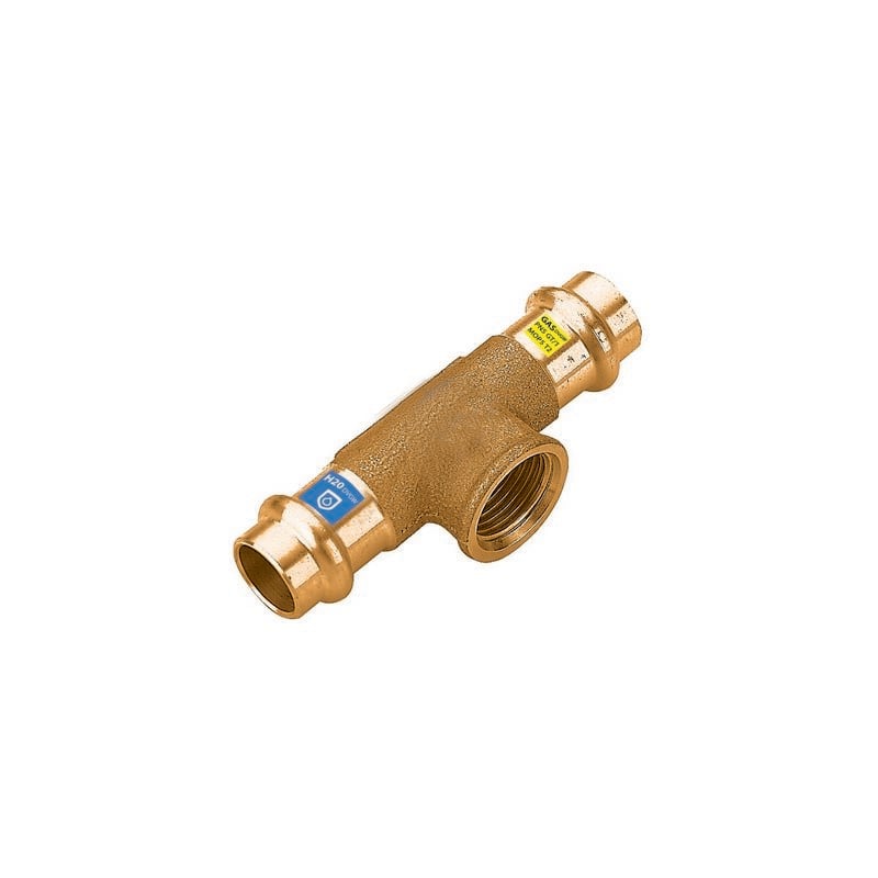 foto del prodotto t in bronzo a pressare fxfxfil f acqua gas diam. 15 x 1 2