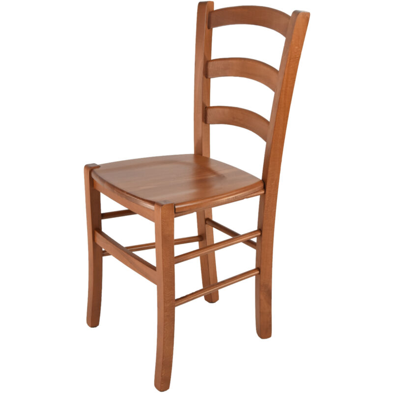 foto del prodotto t m c s tommychairs sedia modello venice per cucina bar e sala da pranzo, robusta struttura in legno di faggio color ciliegio e seduta in legno