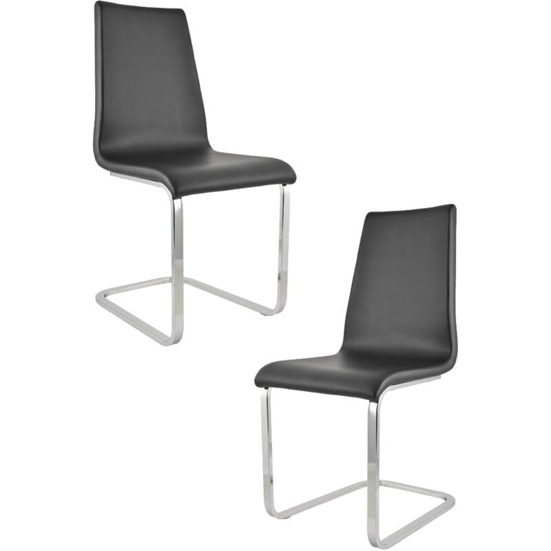 foto del prodotto t m c s tommychairs set 2 sedie berlin per cucina e sala da pranzo, scocca in multistrato imbottita e rivestita in pelle artificiale lino e