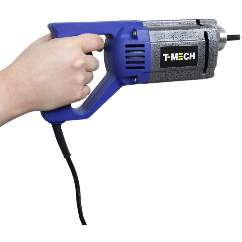 foto del prodotto t mech vibratore per cemento e calcestruzzo 1100w professionale con asta flessibile da 2 metri per eliminare bolle d aria con cavo lungo 4 metri