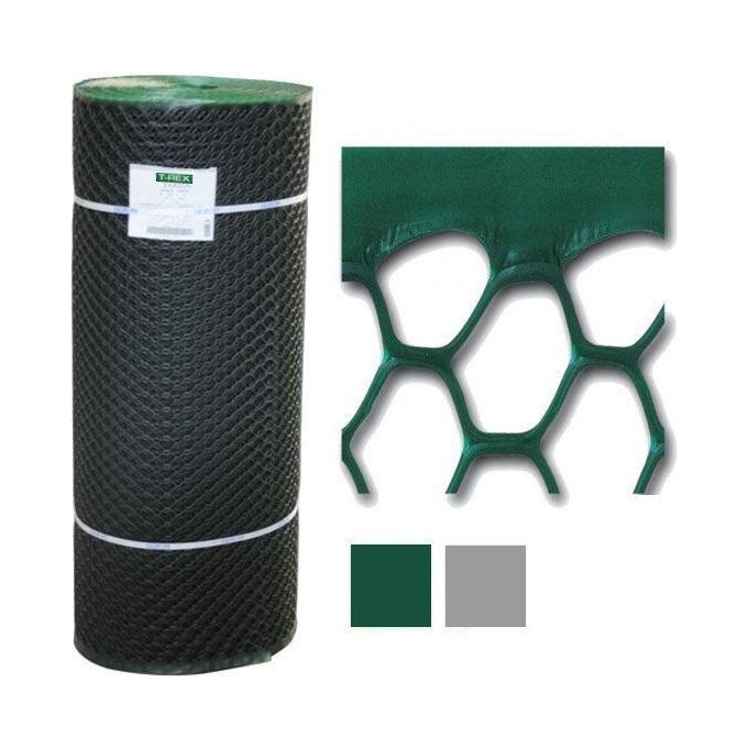 foto del prodotto t-rex rete tutta plastica esagonale 100mtx5 verde