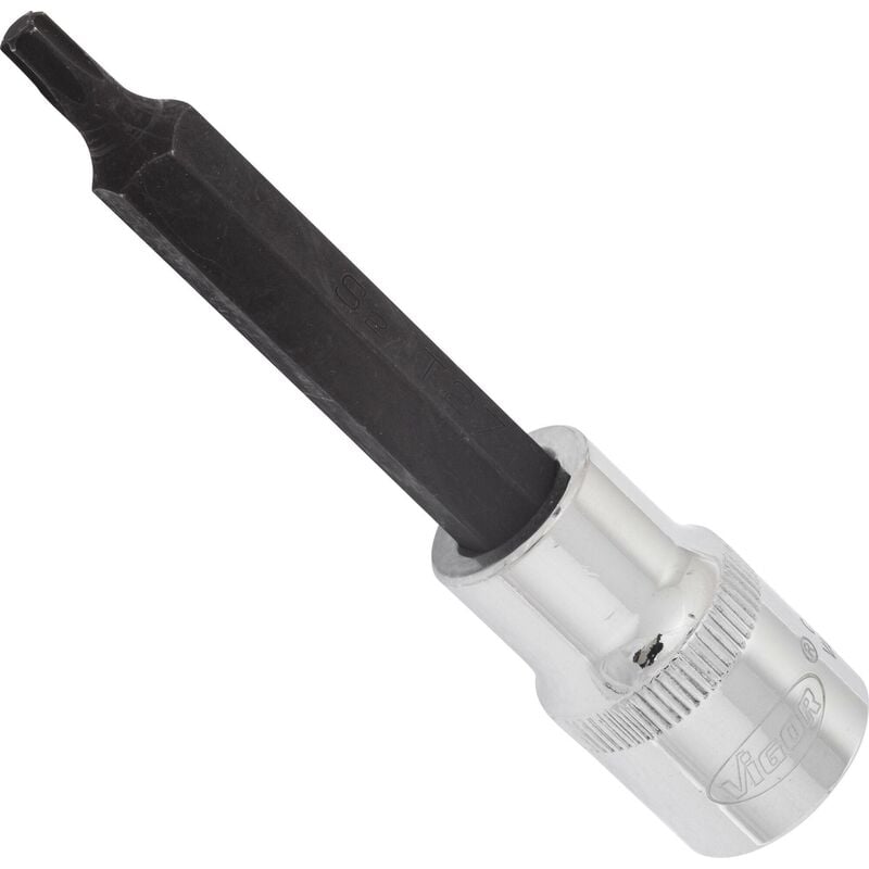 foto del prodotto t screwdriver socket v2163 attacco quadro, cavo, 1 2 di pollice 12,5 mm profilo interno torx size t27