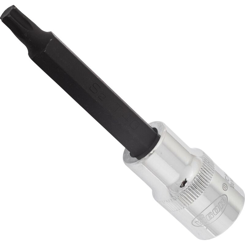 foto del prodotto t screwdriver socket v2167 attacco quadro, cavo, 1 2 di pollice 12,5 mm profilo interno torx size t40