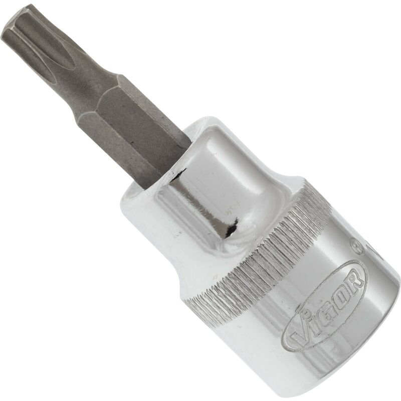 foto del prodotto t screwdriver socket v2300n attacco quadro, cavo, 3 8 di pollice 10 mm profilo interno torx size t27