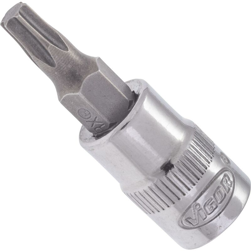 foto del prodotto t screwdriver socket v2445n attacco quadro, cavo, 1 4 di pollice 6,3 mm profilo interno torx size t25