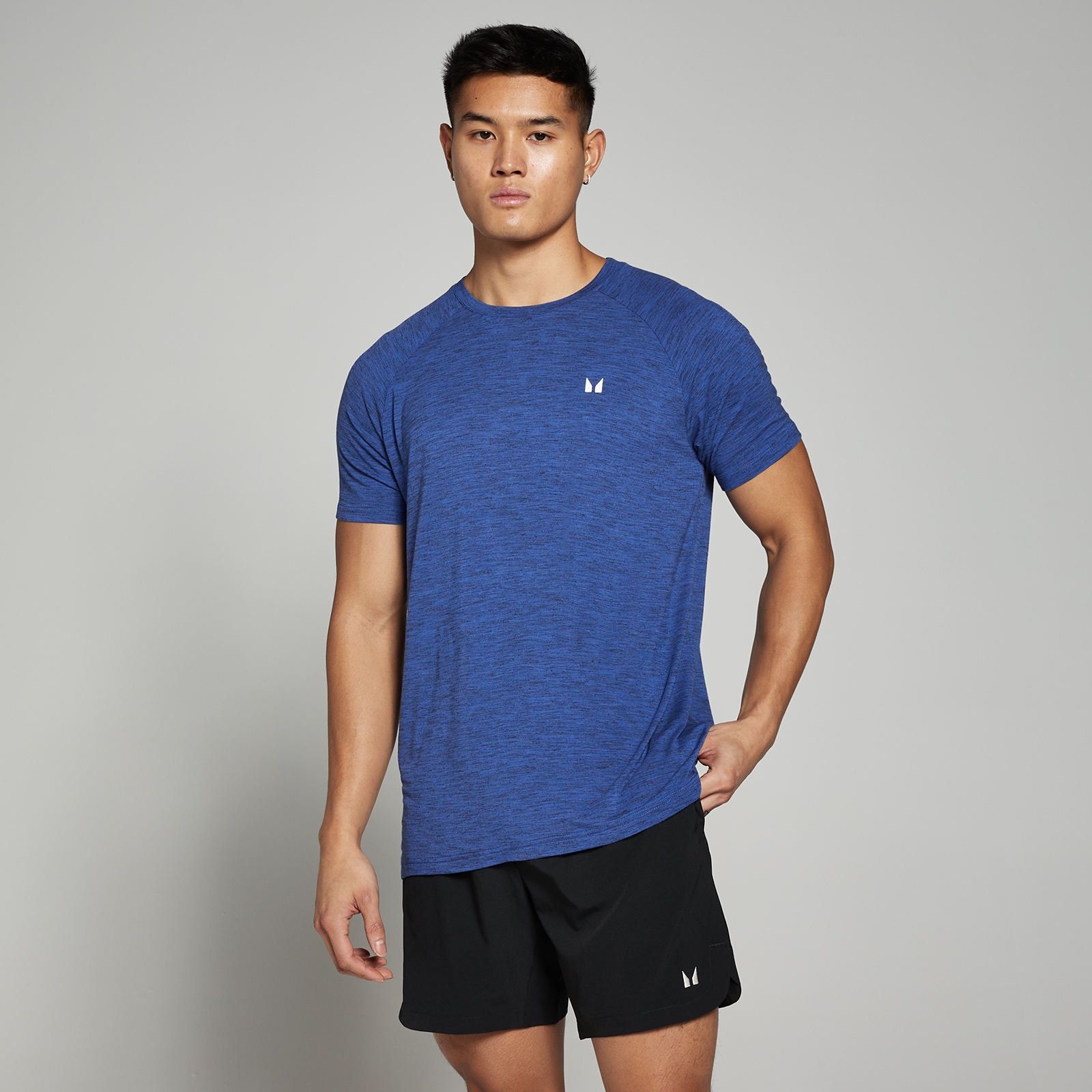foto del prodotto t shirt a maniche corte mp performance da uomo blu cobalto m lange xl