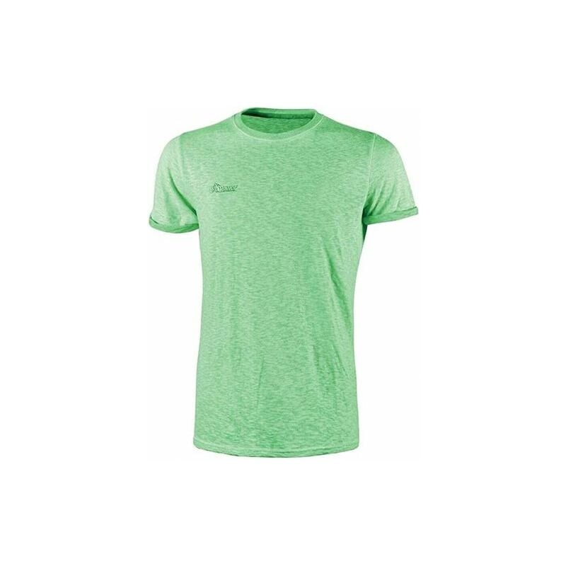 foto del prodotto t-shirt cotone fiammato enjoy fluo green u-power taglia m
