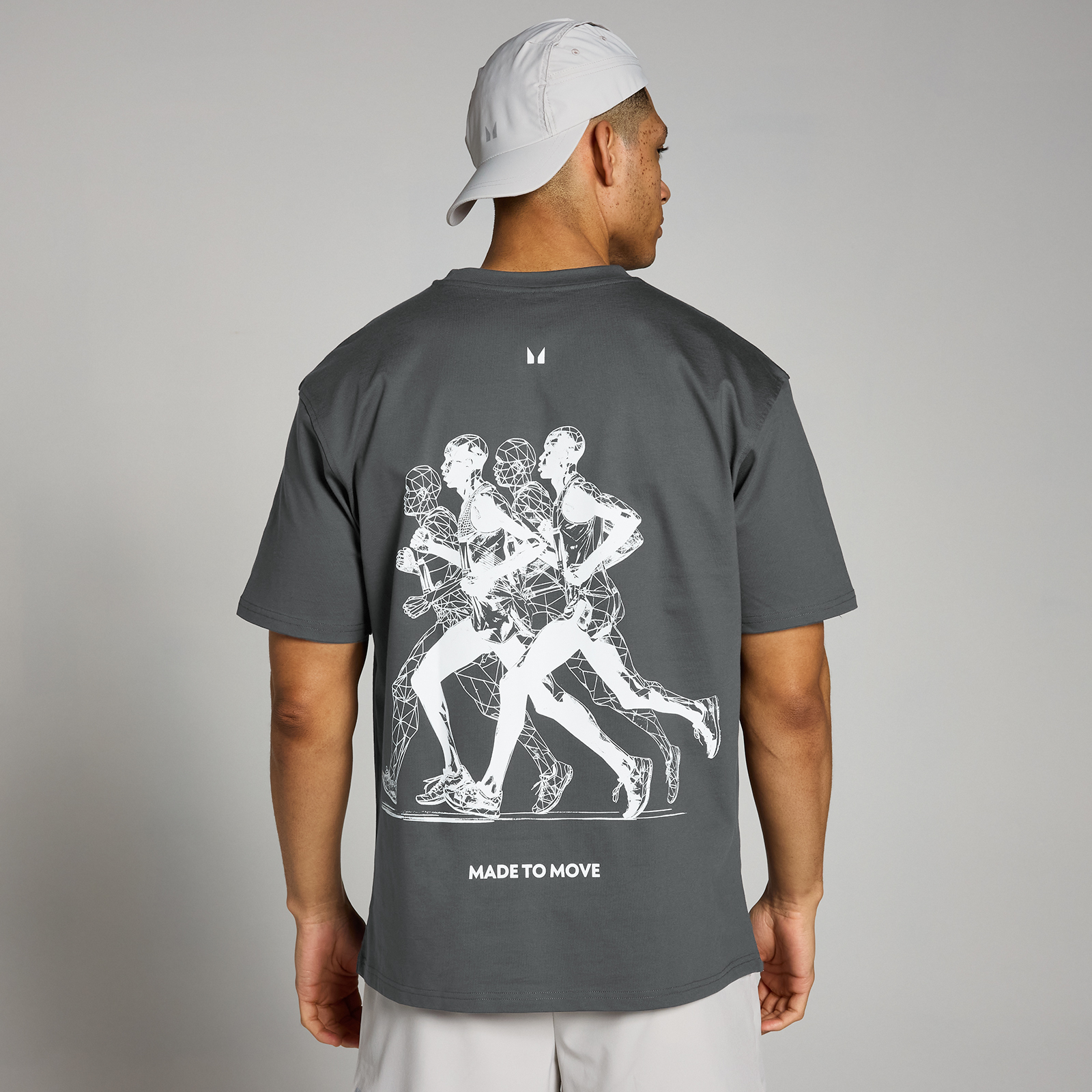 foto del prodotto t shirt da jogging con grafica mp velocity ultra grigio scuro s m