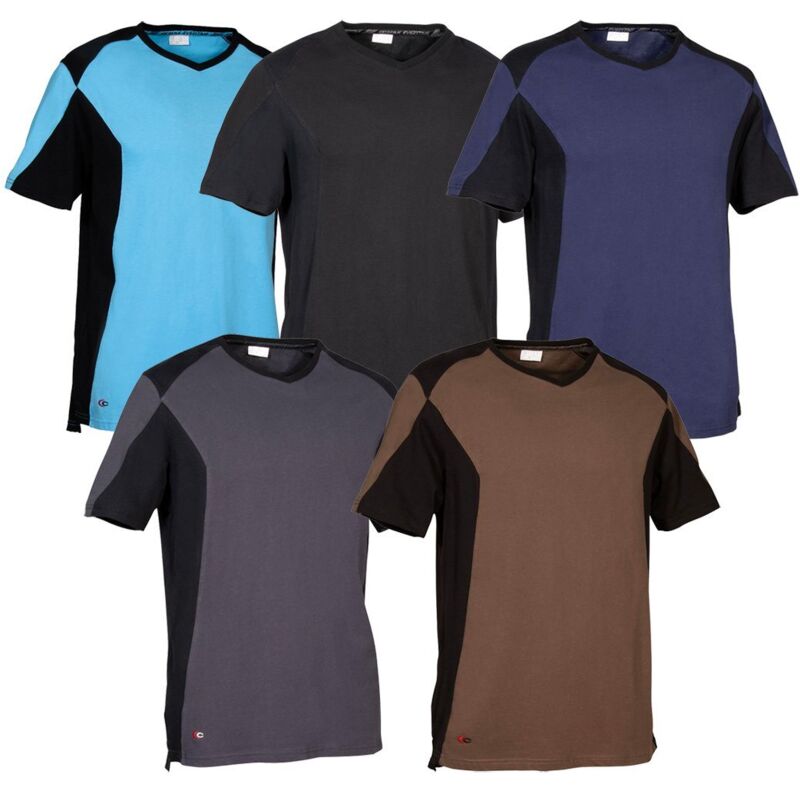 foto del prodotto t-shirt da lavoro cofra azagra - xxxxl - azzurro