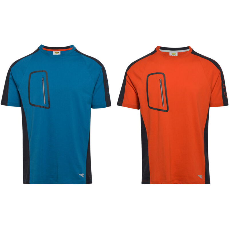 foto del prodotto t shirt da lavoro diadora utility cross organic xl azzurro