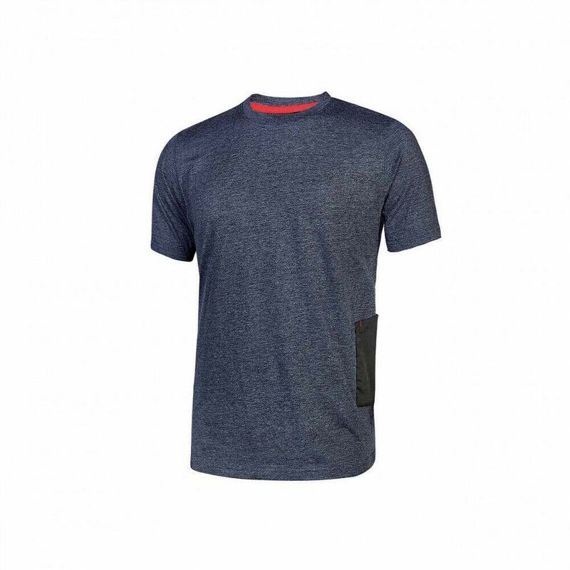 foto del prodotto t shirt da lavoro road slim fit u power in tessuto jersey elasticizzato leggero col. blu tg. xl