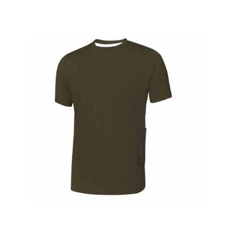 foto del prodotto t shirt da lavoro road slim fit u power in tessuto jersey elasticizzato leggero col. verde tg. xxl