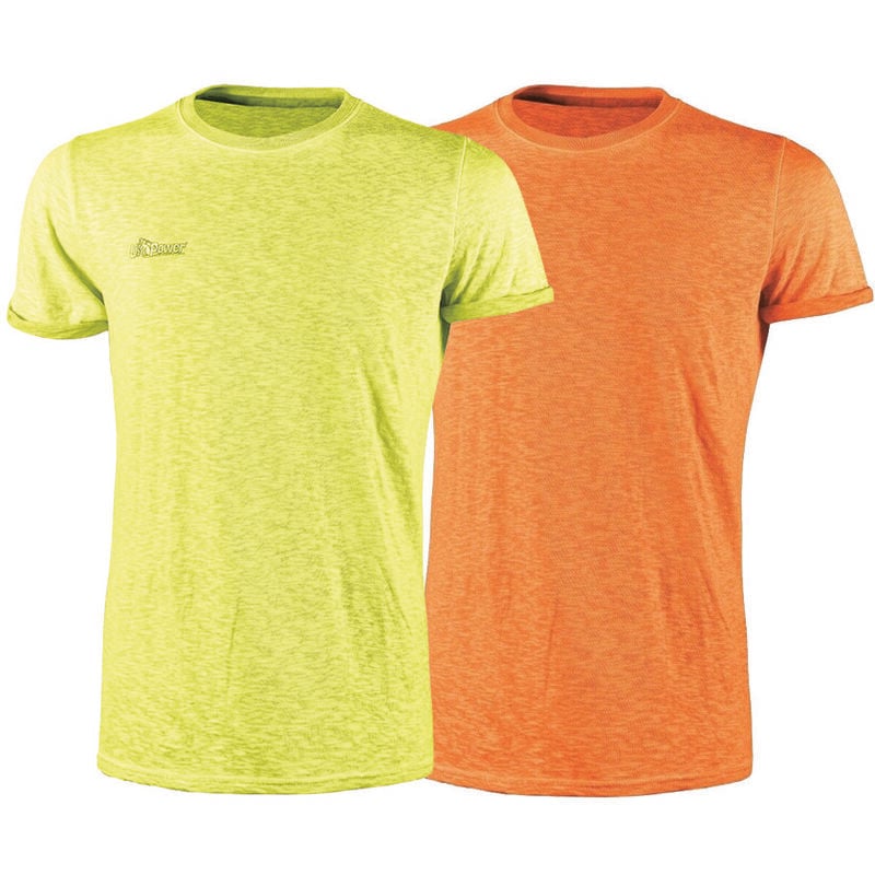 foto del prodotto t shirt fluo manica corta tg.xl yellow 100 cotone