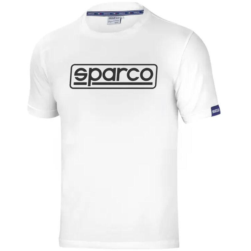 foto del prodotto t shirt frame maglietta mezze maniche con logo sparco bianco xl