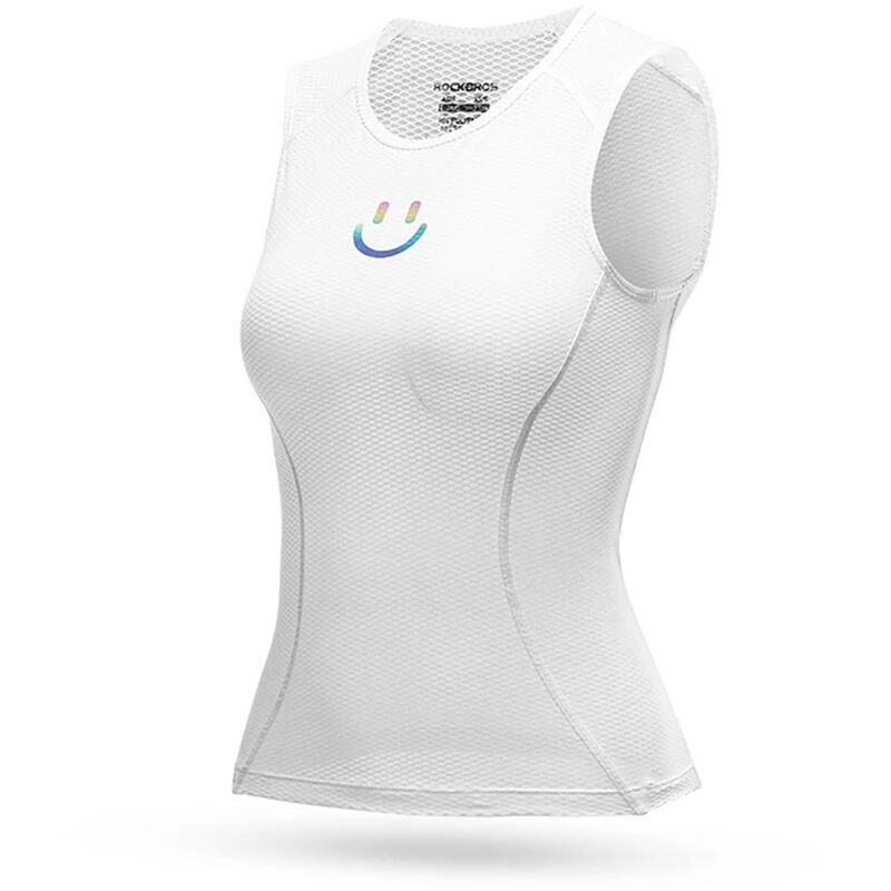 foto del prodotto t shirt gilet da ciclismo da donna ad asciugatura rapida, tessuto 3d, xl xxl bianco