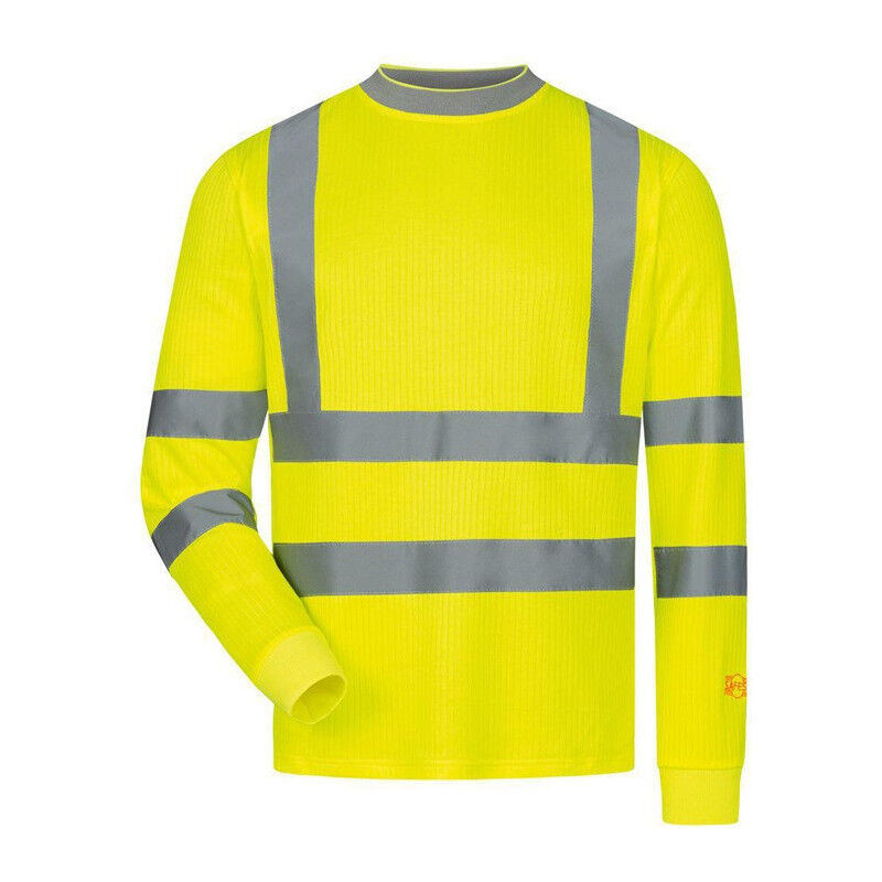 foto del prodotto t shirt haute visibilit manches longues oleas taille 2xl 62 64 jaune safestyle