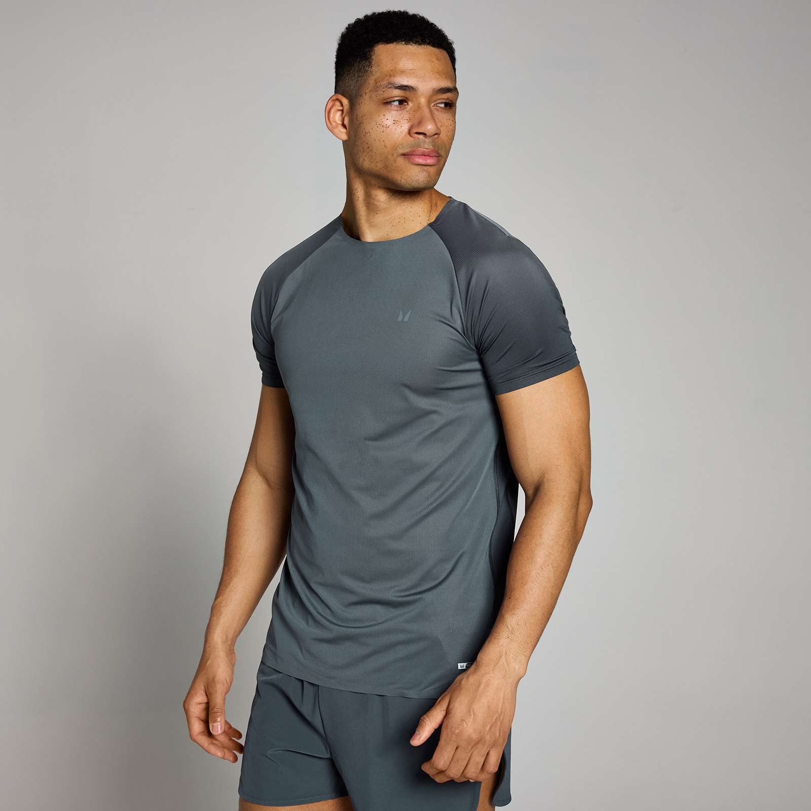 foto del prodotto t shirt in mesh mp velocity da uomo midnight xs
