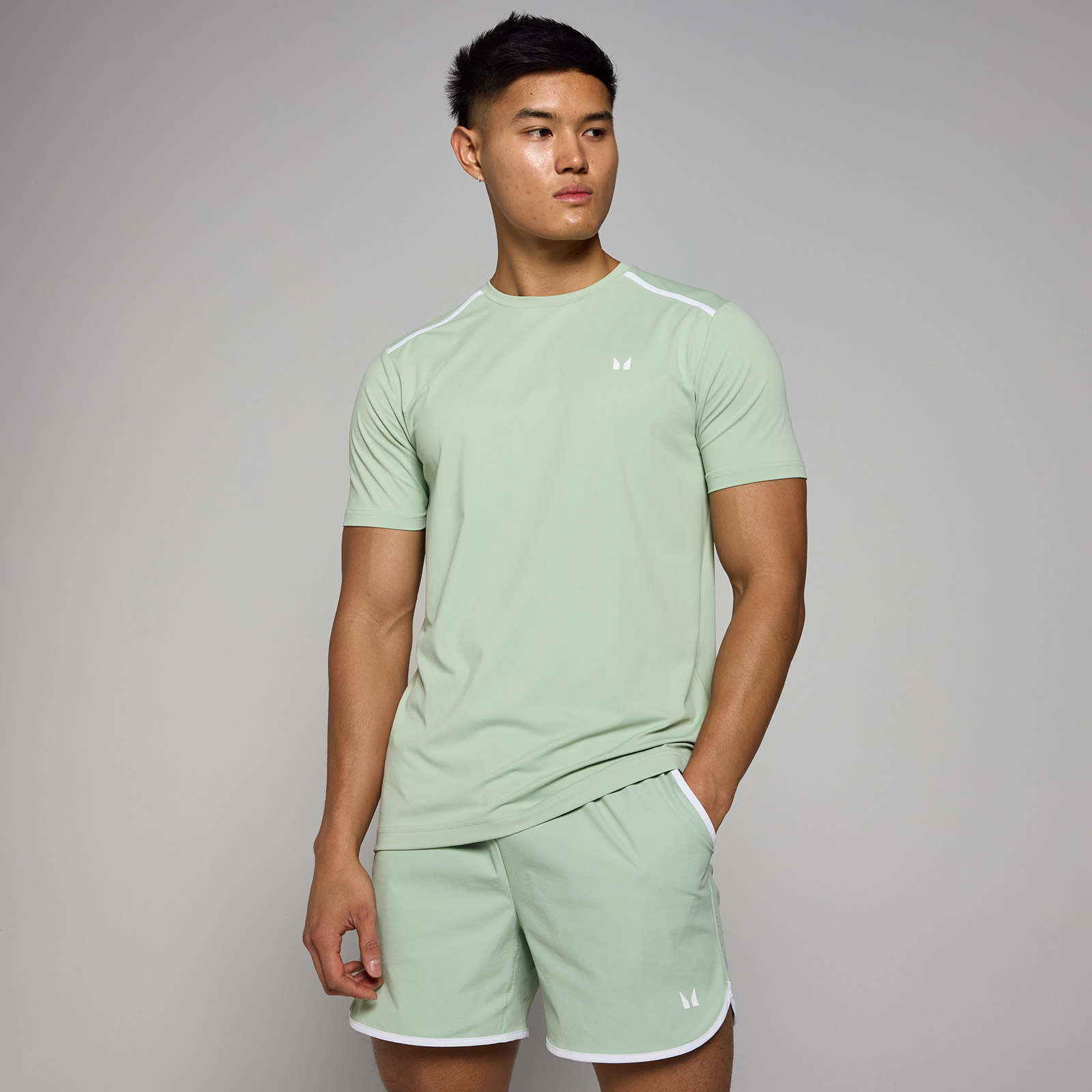 foto del prodotto t shirt mp tempo binding da uomo verde ghiaccio xxl