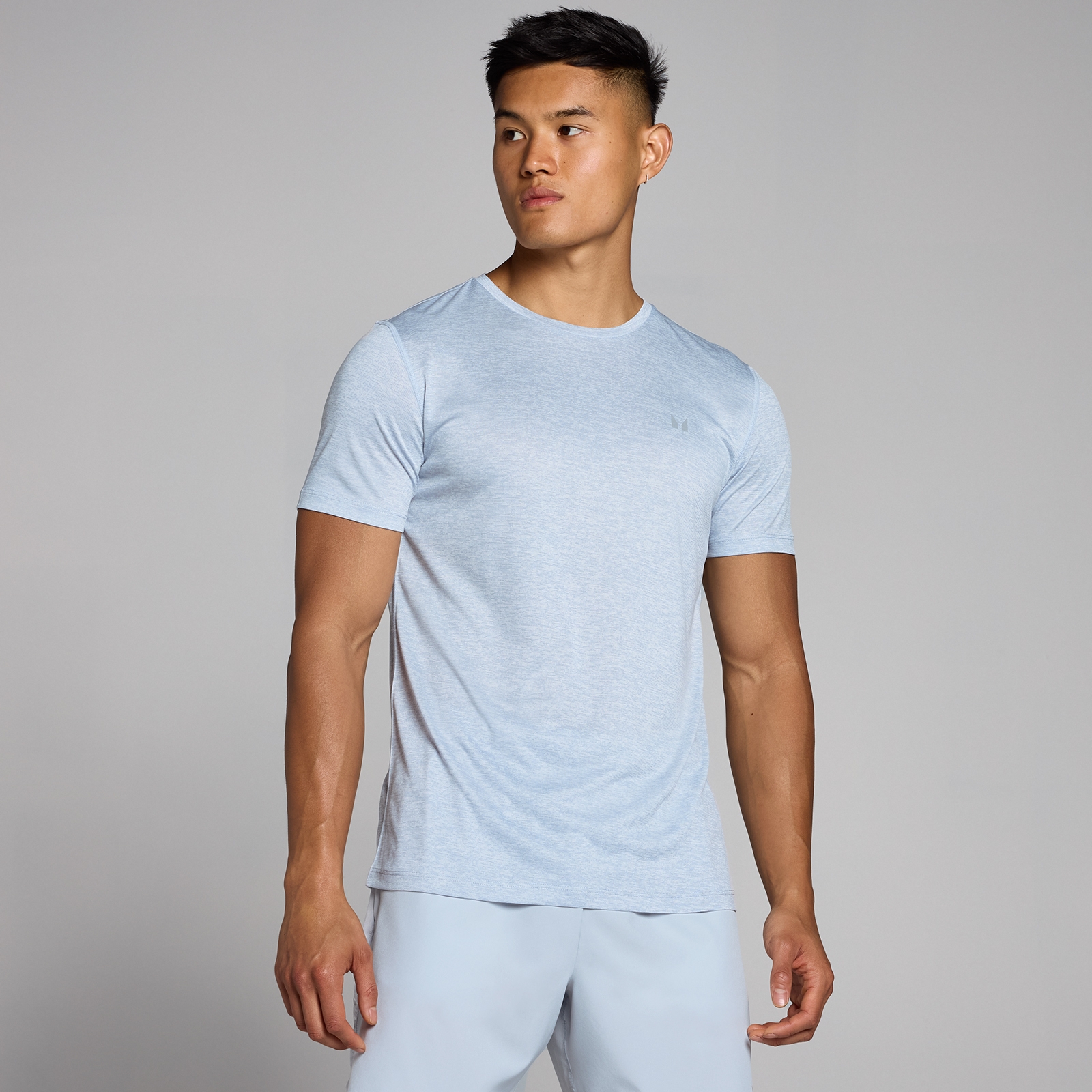 foto del prodotto t shirt mp tempo m lange da uomo grigio ghiaccio l