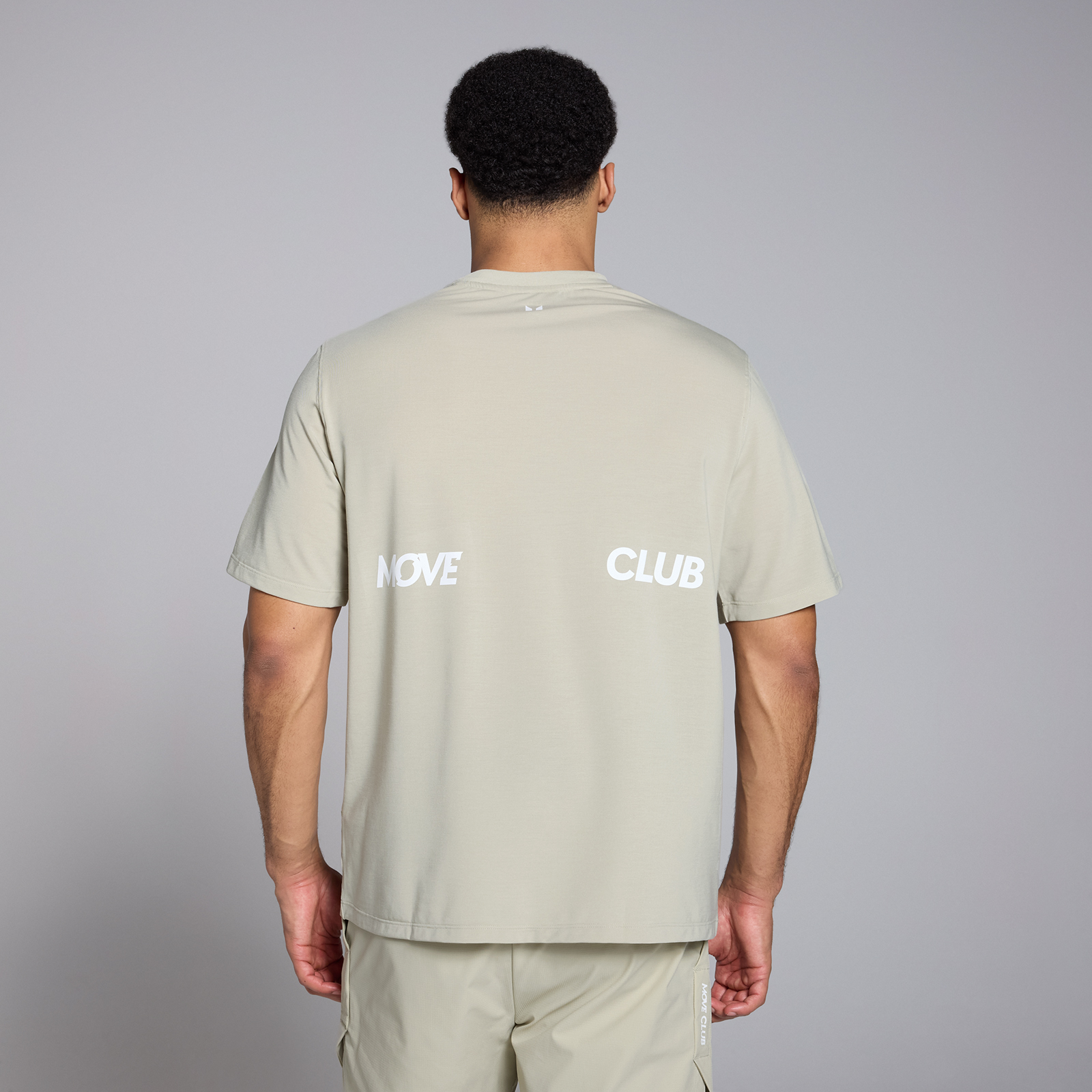 foto del prodotto t shirt oversize con stampa mp tempo da uomo salt grey m