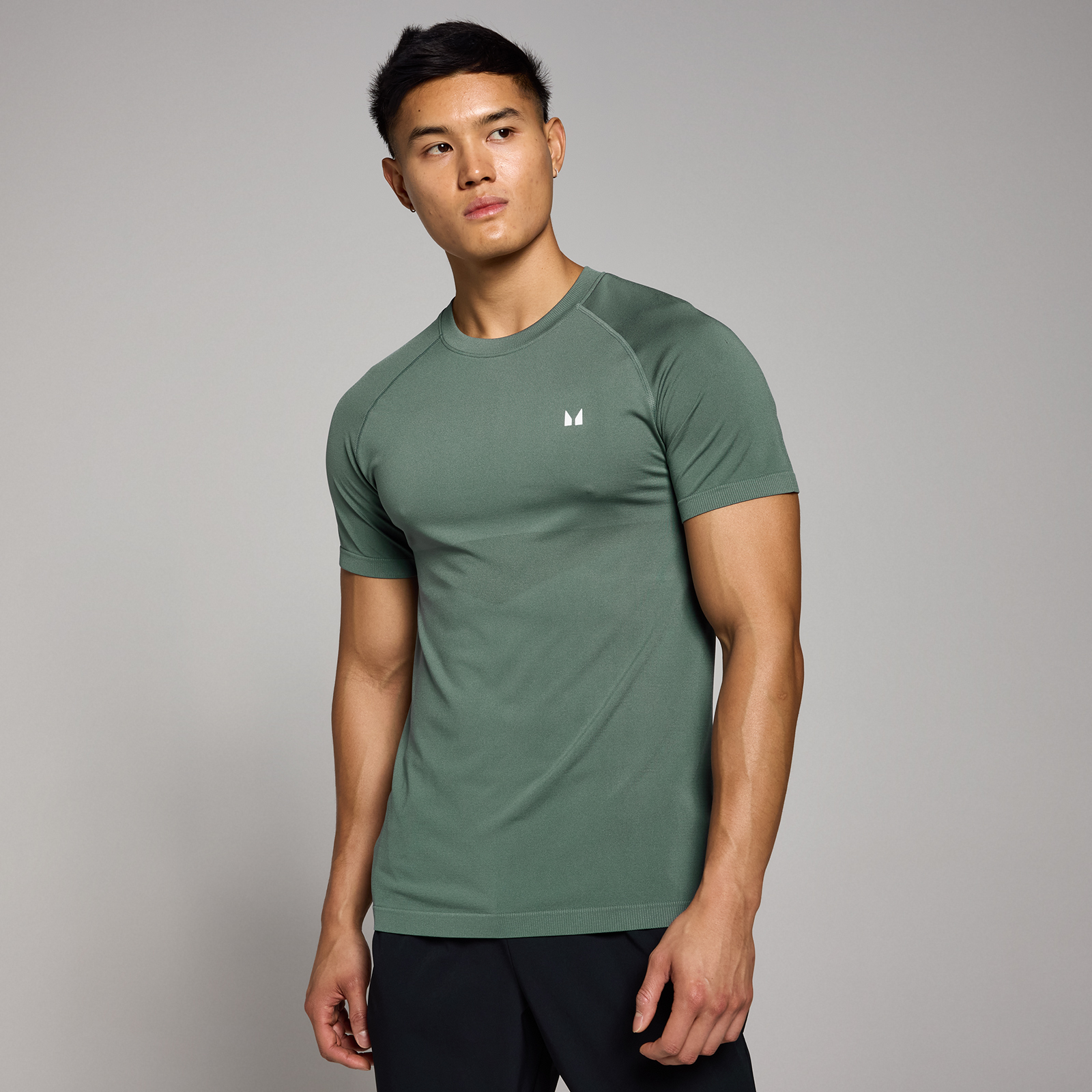 foto del prodotto t shirt senza cuciture mp tempo da uomo stone slavato xs