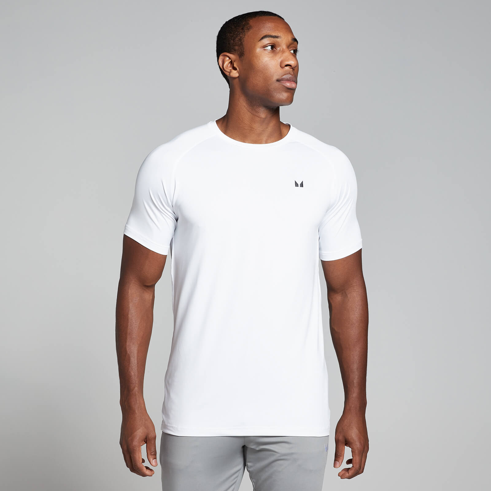 foto del prodotto t shirt sportiva a maniche corte mp da uomo bianca s