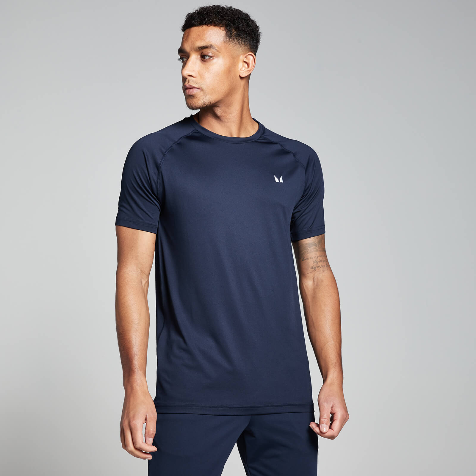 foto del prodotto t shirt sportiva a maniche corte mp da uomo blu navy xl