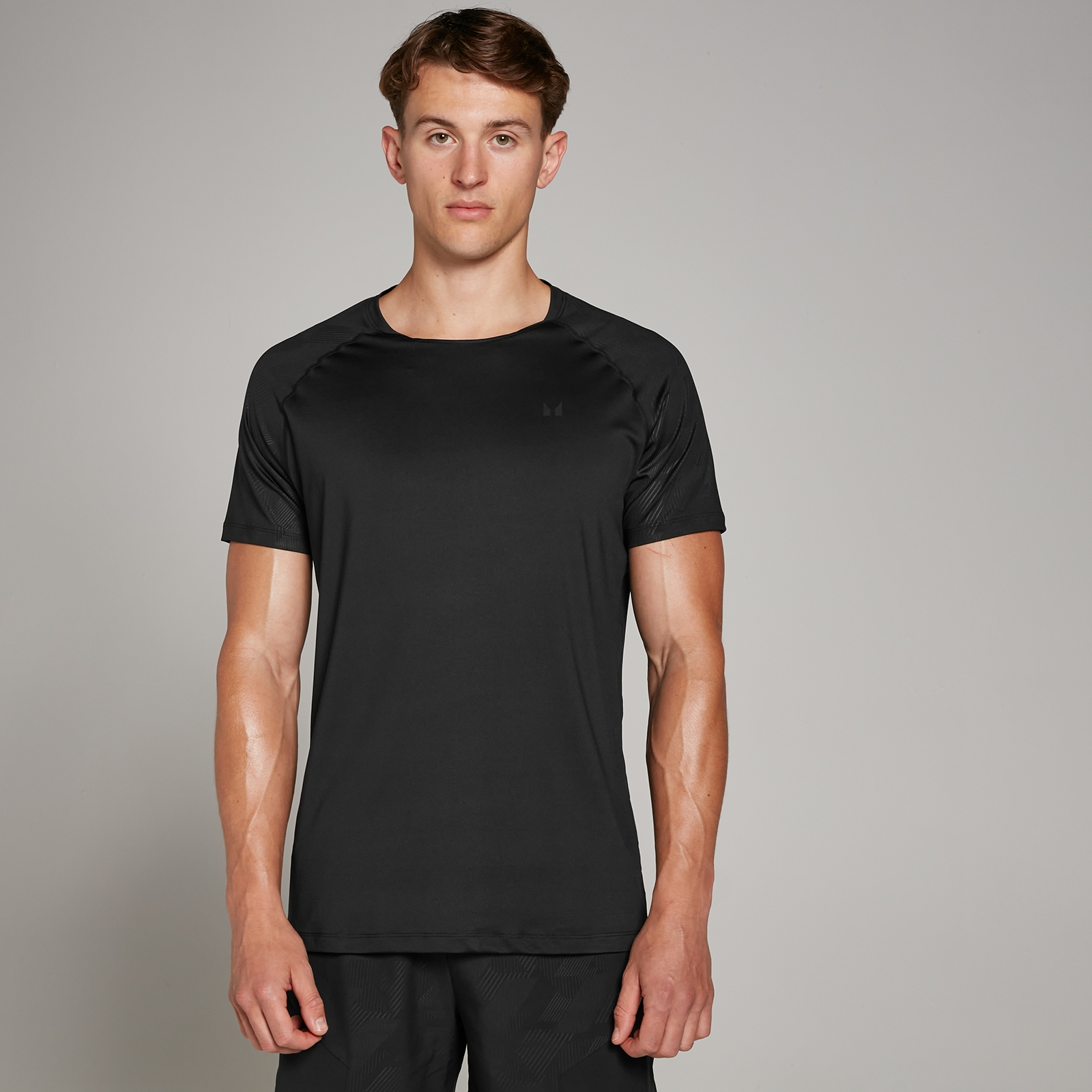 foto del prodotto t shirt sportiva in rilievo mp tempo da uomo nera xs