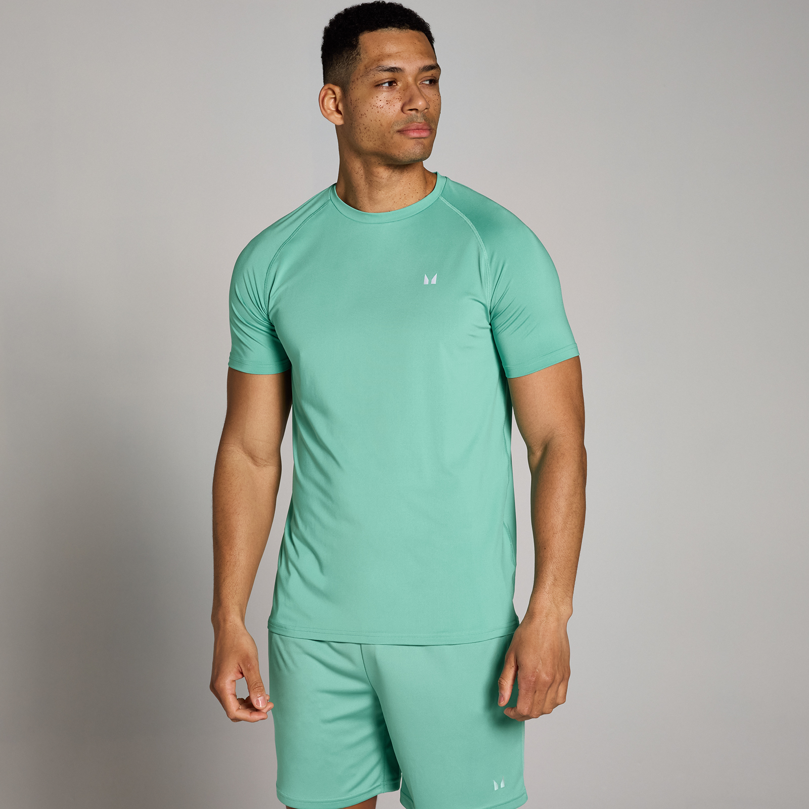 foto del prodotto t shirt sportiva mp da uomo verde acqua m