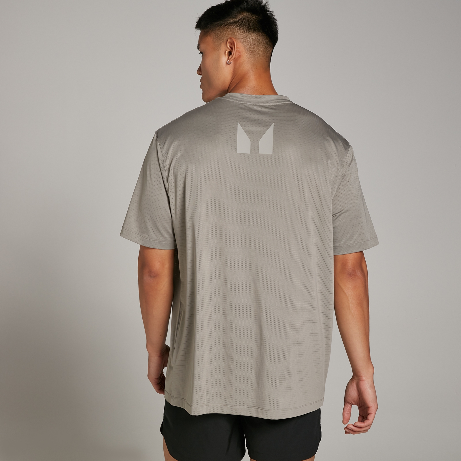 foto del prodotto t shirt sportiva oversize in mesh mp tempo da uomo argilla s