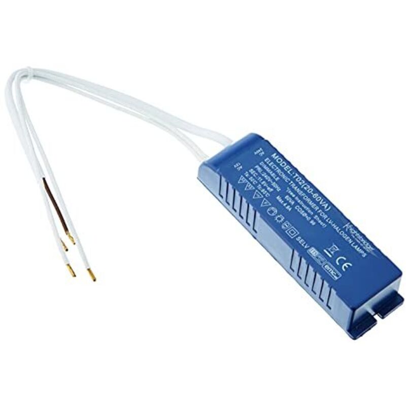 foto del prodotto t02 trasformatore 12v 20-60w, alogena dimmer - knightsbridge