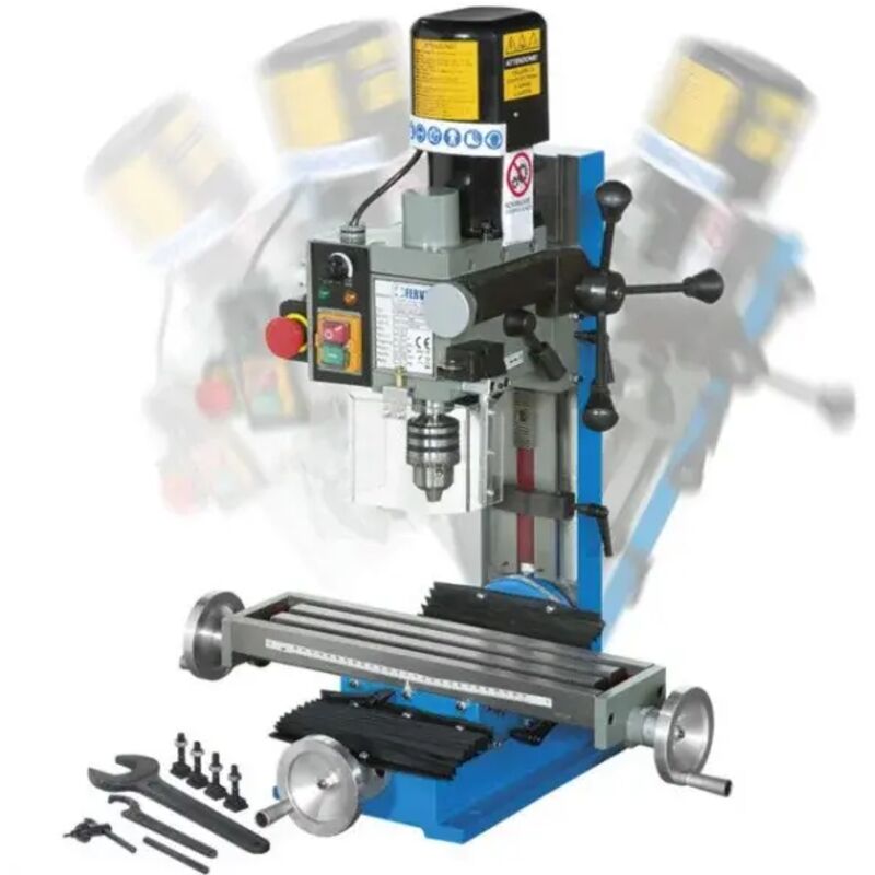 foto del prodotto t058 trapano fresa da banco 550 w ad ingranaggi fervi