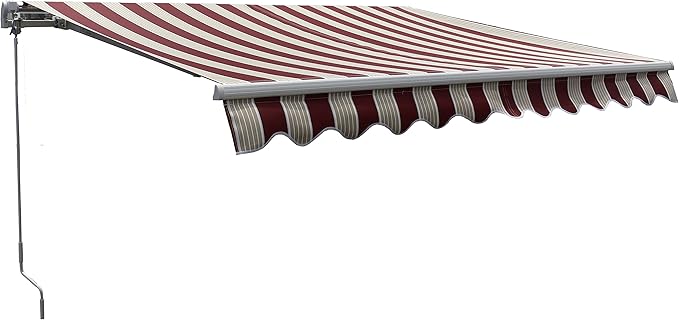 foto del prodotto t1372012 e tenda da sole a barra quadra 200x300 cm riga bordeaux