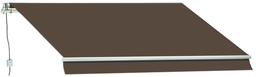 foto del prodotto t1372110/g - tenda da sole a barra quadra motorizzata 200x300 marrone