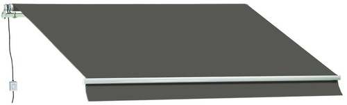foto del prodotto t1372110 i tenda da sole a barra quadra motorizzata 200x300 grigio