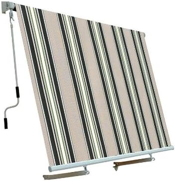 foto del prodotto t1372705 d tenda da sole a caduta con bracci 245x300 cm riga verde