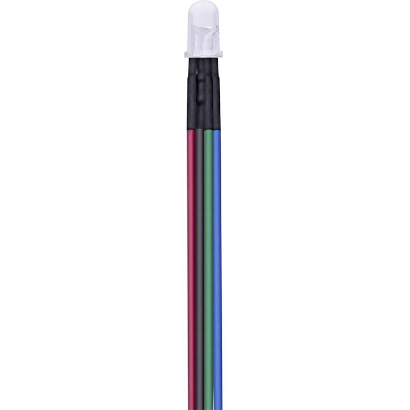 foto del prodotto t1810o123 assortimento led rgb rotondo 5 mm 1800 mcd, 5000 mcd, 3000 mcd 30 tru components
