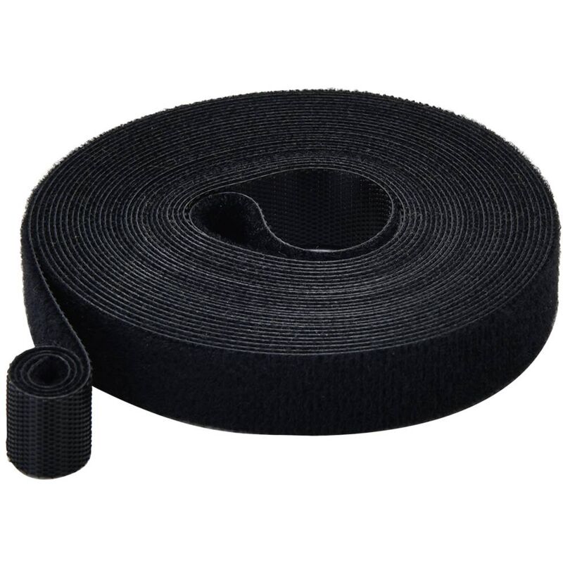 immagine 0 del prodotto t24ca060 nastro a strappo per raggruppare lato morbido e lato rigido l x l 5 m x 15 mm nero 5 m tru components