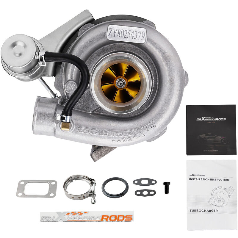 foto del prodotto t3 t4 t03 t04 .63 turbo t3 lgek hlt v band turbolader f r 4 6 zyl turbochargert3 t4 44 trim turbocharger compressor 400 hp stage iii wastegate