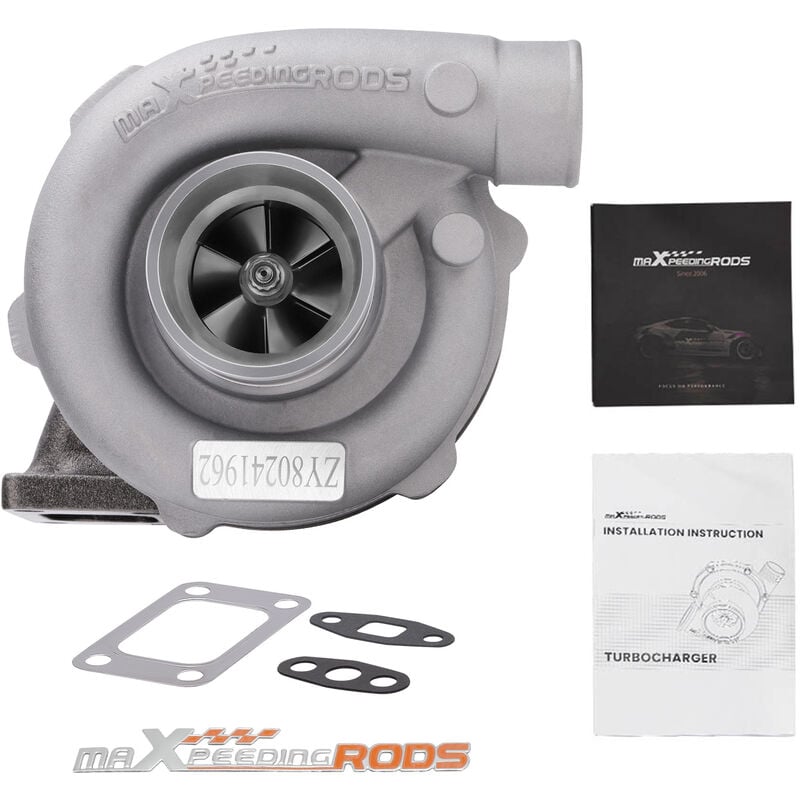 foto del prodotto t3 t4 t3 t4 t04e 0.57 a r turbolader universal oil cooled turbochargeruniversal turbolader f r t3t4 t04e t3 t4 a r .57 1.6l 2.3l motor 400 ps brandne