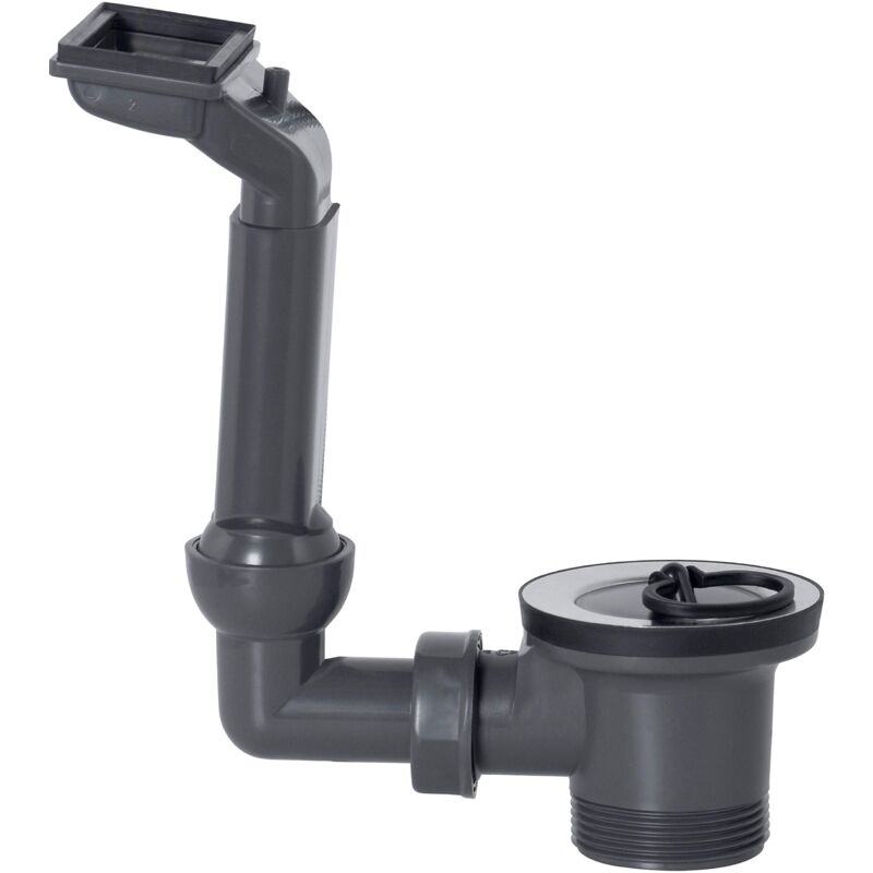 foto del prodotto t353504r t353504r scarico e troppopieno per lavello, 1 1 2 417 , installazione sanitaria, riciclato, protezione ambientale, grigio cornat