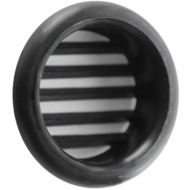 foto del prodotto t3n griglia tonda in plastica da incasso, nero, 40 mm la ventilazione